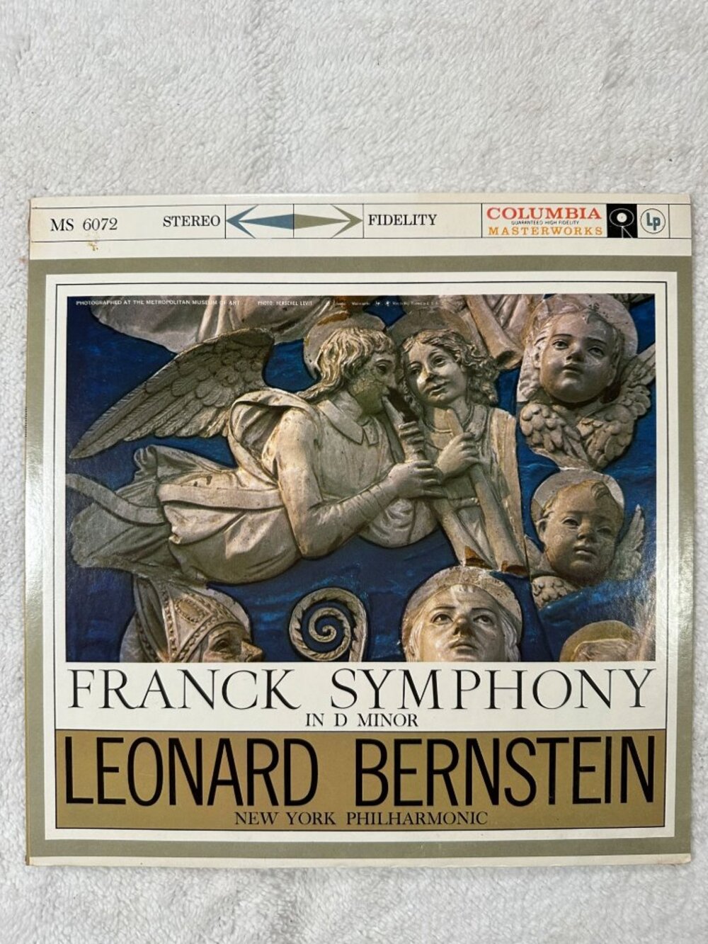 Franck Symphony In D Minor Leonard Bernstein NY Philharmonic LP 33RPM Columbia